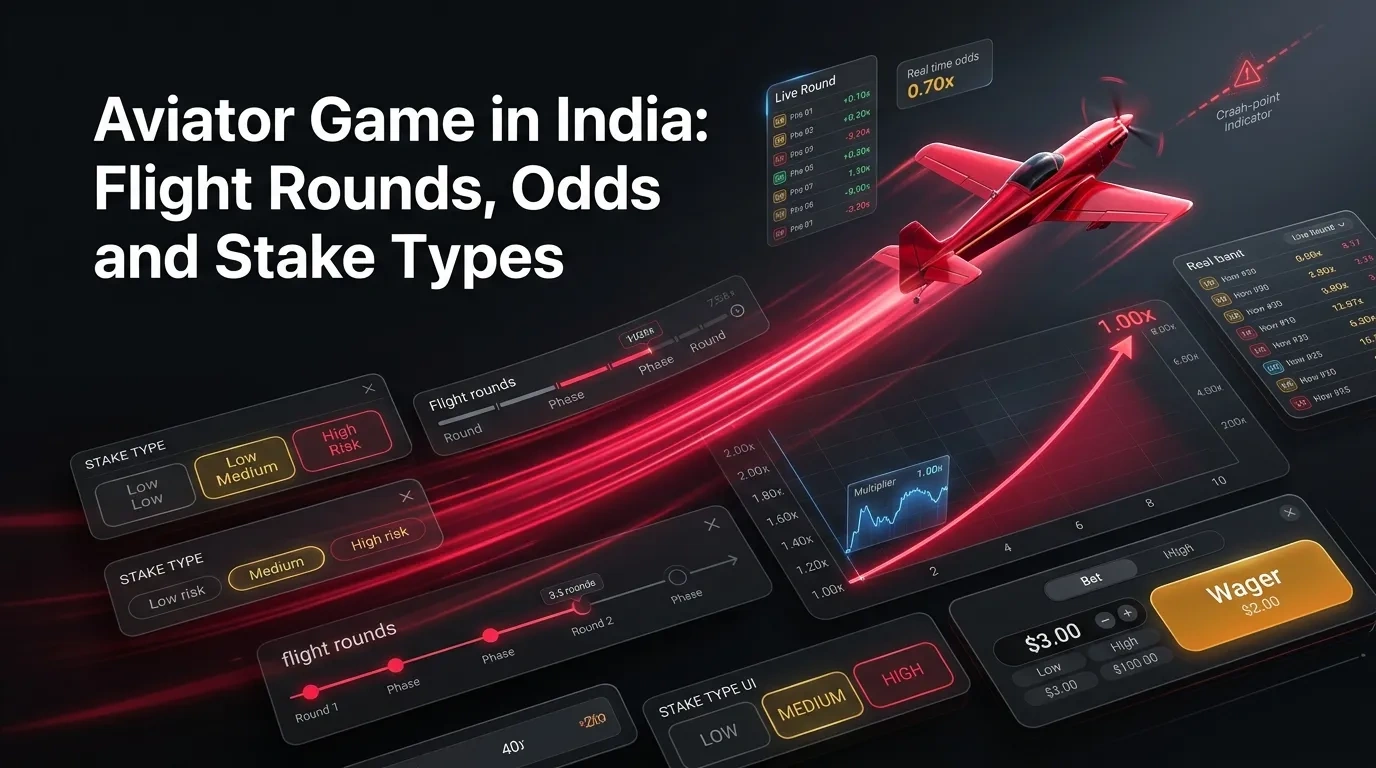 Aviator Game in India: flight rounds, odds and stake types